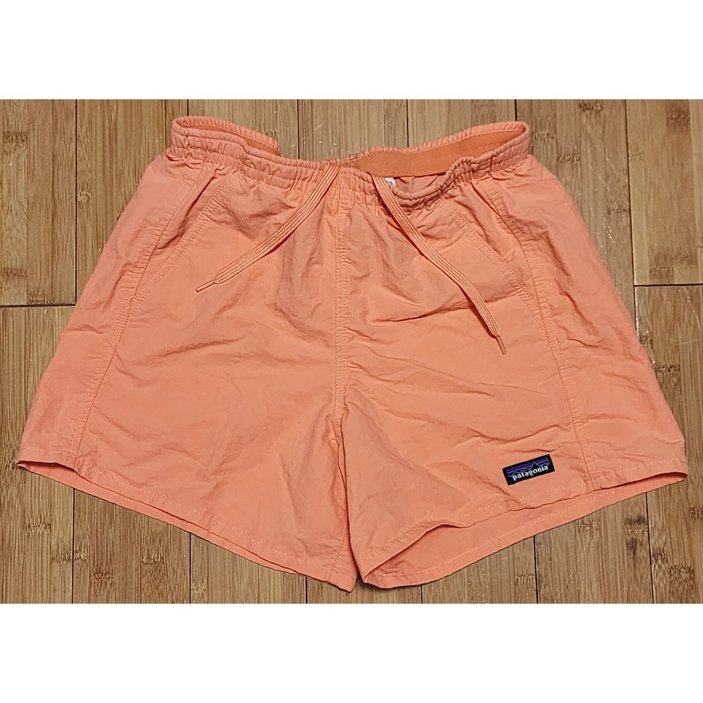 Patagonia Women's XS Baggies Swim Trunk Shorts 5” Orange Recycled Nylon 57059